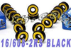 16 Sealed Skate Bearing Black - Kit7772 - NationSkander California Corporation