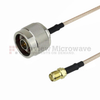 N Male to SMA Female Cable RG-316 Coax in 6 Inch - FMC0113315-06 - Fairview Microwave Inc.