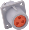 Circular Connector, Rcpt, 3Pos, Flange; Product Range Amphenol Industrial - 83AH7556 - Newark, An Avnet Company