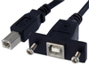 Lead, Panel Mount Usb B Female-B Male Rohs Compliant Startech - 13AJ1420 - Newark, An Avnet Company