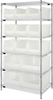 Open Wire Shelving, 6Shelves, 13Bin, Clr; Shelving Unit Type Quantum Storage - 42AC7439 - Newark, An Avnet Company