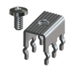 Snap In 30Amp PC Mount-w Screw Unassembled - 8197 - Keystone Electronics Corp.