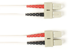 2m (6.5ft) SCSC WH OM4 MM Fiber Patch Cable INDR Zip OFNP - FOCMPM4-002M-SCSC-WH - Black Box