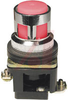 Pushbutton, LED Illuminated, Flush Operator, Red, Momentary, 30mm, 24VAC/VDC - 70156663 - Allied Electronics, Inc.