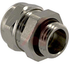 Cable Gland; Nickel-Plated Brass; 6.5 to 9.5 mm; 2.5 to 8.5 mm; PG 9; 20 mm - 70075240 - Allied Electronics, Inc.