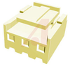 3.96 EP PLUG HOUSING 3P(NATURAL) - 70083447 - Allied Electronics, Inc.