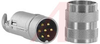 connector,circular din,str male cable connector,7 gold-plated solder contact - 70013365 - Allied Electronics, Inc.