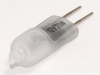 20 Watt, 12 Volt T4 Frosted Halogen 4mm Bi-Pin Bulb - B650021 - bulbs.com