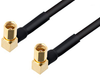 SSMC Plug Right Angle to SSMC Plug Right Angle Cable 48 Inch Length Using PE-SR405FLJ Coax - PE3C4482-48 - Pasternack