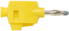 4Mm Banana Plug, 20A, Push Lock, Yellow; Gender Pomona - 25AC2355 - Newark, An Avnet Company