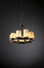 FAL-8766-10-DBRZ Mid. Chandeliers-Pillar Candle - 497847 - Capital Lighting, Inc.