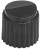 Knob, Control Style, 0.250 Inch Dia. Shaft, Spring Clip, Nylon, Black - 70216911 - Allied Electronics, Inc.