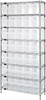 Open Wire Shelving, 8Shelves, 35Bin, Clr; Shelving Unit Type Quantum Storage - 42AC8214 - Newark, An Avnet Company