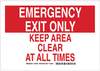 Exit Sign - 123787 - Brady Corporation