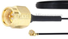 SMA Male to UMCX 2.5 Plug Cable 0.81mm Coax in 12 Inch and RoHS Compliant - FMCA1023-12 - Fairview Microwave Inc.