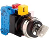 SWITCH;KEY SELECTOR SWITCH 22MM MAINTAINED 3-POSITION 1NO-1NC - 70174055 - Allied Electronics, Inc.