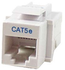 Cat5e RJ45 Keystone Jack, Tool-less, White - 43-009WH - Computer Network Accessories, Inc.