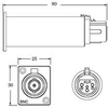Canare XJ3F-A10TRA-BCJ Impedance Transformer XLR Female to B -- CANXJ3FA10TRABCJ - Image