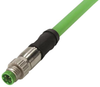 Sensor Cord, 4P M8 Plug-Plug, 24.6Ft; Connector Type A Harting - 60AC6802 - Newark, An Avnet Company