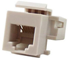 RJ11/12 Keystone Jack, Tool-less, White - 43-006WH - Computer Network Accessories, Inc.
