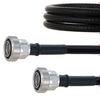 Fire Rated Low PIM 7/16 DIN Female to 7/16 DIN Female Cable SPF-375 Coax in 100 cm Using Times Microwave Parts and RoHS -- FMCA2071-100CM - Image