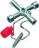 Wrench, Control Cabinet Key, 76Mm, Zinc; Length Knipex - 06R6247 - Newark, An Avnet Company