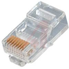 50 MIC GOLD 8C RJ-45 ROUND SOLID MOD PLUG - 70121587 - Allied Electronics, Inc.