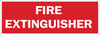 Brady B-120 Fiberglass Reinforced Polyester Rectangle Red Fire Equipment Sign - 14 in Width x 5 in Height - TEXT: FIRE EXTINGUISHER - 71643 -- 754476-71643 - Image