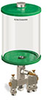 Green Color Key, Clear View Multiple Feed Manual Lubricator, 1/2 gal Acrylic Reservoir, 3 Feeds, 1/8