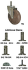 Stainless Steel Stem Caster High Temp Glass Filled Nylon - SS-K3NP4X - Caster City, Inc.