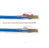 20FT Blue CAT6A 650MHz Patch Cable F/UTP CM Locking Snagless -- C6APC80S-BL-20 - Image