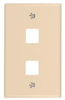 Datacom Wall Plate, 8 Module, Ivory; Accessory Type Gc Electronics - 28K6131 - Newark, An Avnet Company