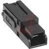 Connector, Power Lock; Polycarbonate; 1; Hermaphroditic; In-Line; Black - 70086942 - Allied Electronics, Inc.