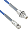 Plenum Cable Assembly TRB 3-Slot Plug to Insulated Bulk Head 3-Lug Cable Jack with Bend Reliefs MIL-STD-1553 .242