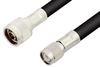N Male to TNC Male Cable 36 Inch Length Using RG8 Coax - PE33615-36 - Pasternack