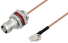 TNC Female Bulkhead to SMA Male Right Angle Cable 200 cm Length Using RG178 Coax - PE3W05425-200CM - Pasternack