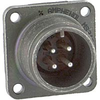 connector,metal circ,box mount recept,no bkshl,size 14s,4 #16 solder pin contact - 70052479 - Allied Electronics, Inc.
