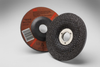 3M Aluminum Oxide Depressed-Center Wheel - 24 Grit Very Coarse Grade - 4 1/2 in Diameter - 7/8 in Center Hole - Thickness 1/4 in - 92312 -- 051135-92312 - Image