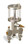 (Formerly B3153-1X00), Multiple Feed Manual Lubricator, 5 oz Acrylic Reservoir, 2 Feeds - B3153-005A02B111GW - Oil-Rite Corp.
