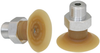 Flat suction cup (round) for careful gripping of paper, plastic film, etc. SGPN 24 NK-40 G1/8-AG - 10.01.01.10317 - Schmalz Inc.
