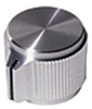 Round Pointer Knob, 6.35Mm; Shaft Type Ehc (Electronic Hardware) - 73P9837 - Newark, An Avnet Company