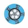 05CCOPRNG8D01BG - Irreversible 5-Point Round Temperature Label, 450-500F/232-260C; 25/Pk -- GO-08068-23 - Image