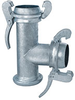 Male Ball Outlet Tee (Type B) (Includes Buna Gasket and Locking Lever Rings) SLB-TMFM Series -- SLB-TMFM600 - Image