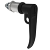 Quarter-Turn Cam Latch, Slotted Tool Access, L-Handle, Pad Locking, Sealed, Zinc Alloy, Powder Coat, Black - E5-7A-1005-UU5 - Southco