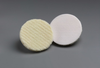 3M Finesse-It 5730 White Wool Pad Hook & Loop Attachment - 3 in Diameter - 50193 - 051111-50193 - R. S. Hughes Company, Inc.
