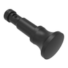 NYLATCH Panel Fastener Plunger, 7.9mm  Diameter, Mini Grip Head Style, Polyester, Black - NY-5P-55-4-60 - Southco