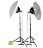 KT1000U THRIFTY INTERMEDIATE KIT: 2-LIGHT 1000 TOTAL WATT KIT WITH UMBRELLAS - 401432 - Smith-Victor Corporation