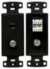 Datacommunication Face Plate with Jack - NS785BK - Hubbell Incorporated