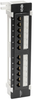 Cat6 Wall-Mount 12-Port Patch Panel - PoE+ Compliant, 110/Krone, 568A/B, RJ45 Ethernet, TAA -- N250-P12