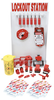 Small Lockout Station With Components & 6 Brady Safety Padlocks, 12 Tags - 99706 - Brady Corporation